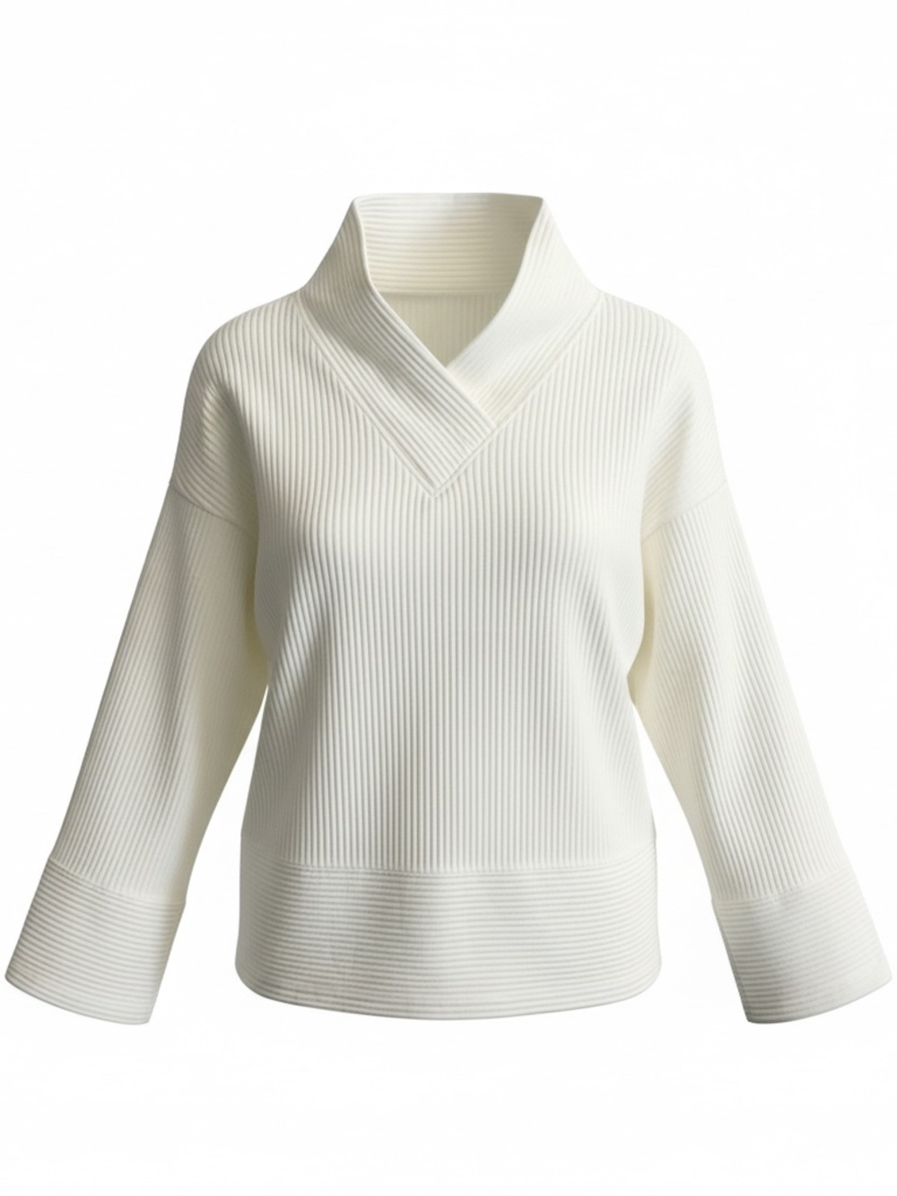 TAHARI Sport Off White Pullover V Neck Sweater. NWT. Women’s 2x